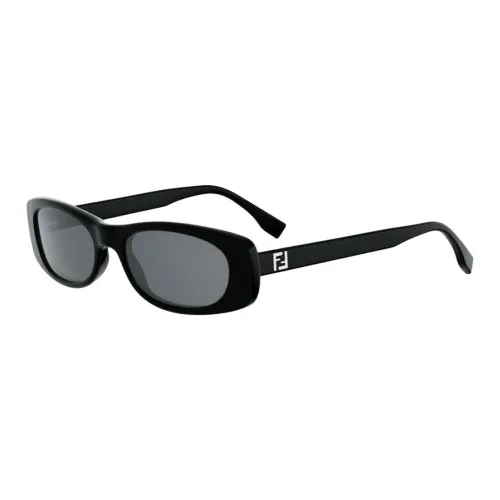 FENDI Ацетат OVAL SUNGLASSES Мужской Черный