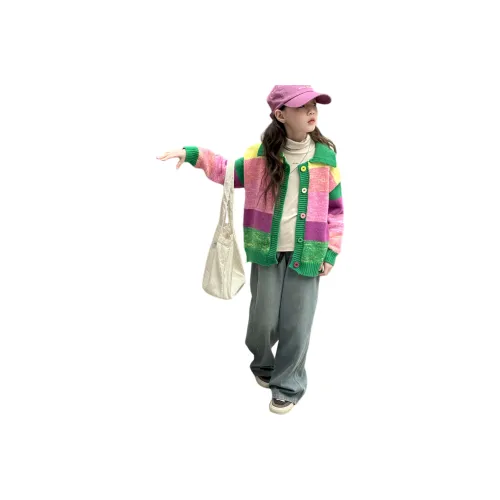 BaoLaXiaoJie Радужный свитер школьного возраста свитера