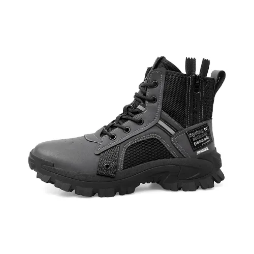 King Jinmai Высокие модные ботинки Martin для мужчин