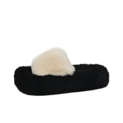 Rutai Резиновые ворсистые противоскользящие флисовые тапочки для женщин