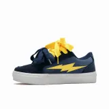 Темно-синий, синий, желтый (желтый, синий шнурки) [премиум, улучшенный, более удобный и прочный]