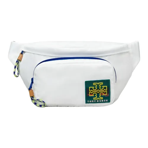 Tory Burch Полиэстер Сумка через плечо Бананка Маленькая Женская Белая