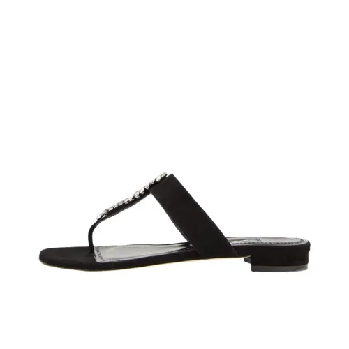 MANOLO BLAHNIK Шлепанцы Женские Черные