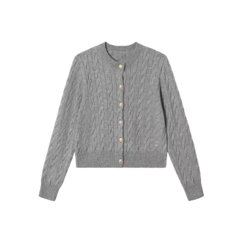 Wang Leshi Серый Женский Трикотаж