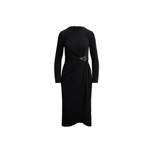 LAUREN RALPH LAUREN Длинное платье с длинными рукавами женское