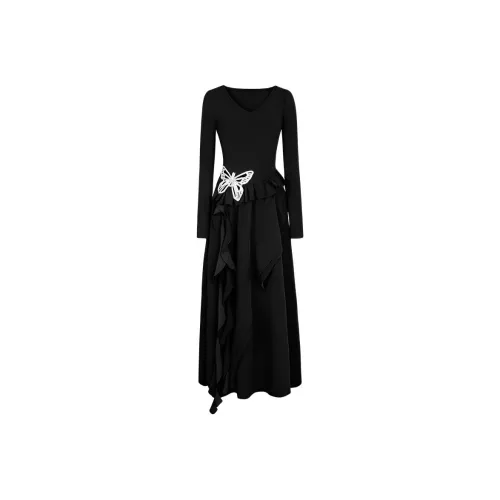 ZUKIZUKI Длинное платье с длинными рукавами женское