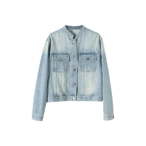 TXGN Светло-синие женские джинсовые куртки