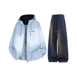 Лунный свет Синий Топ + Темно-Синие Штаны