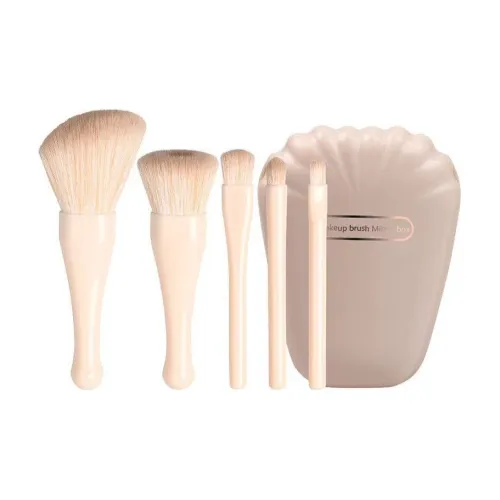 Geanno Shell Мини кисть для макияжа переносная кисть с мягким волокном для набора кистей для макияжа тени настройки