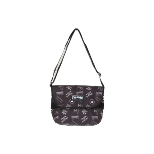 Thrasher Полиэстер Сумка через плечо Стандартная Унисекс Черный Белый