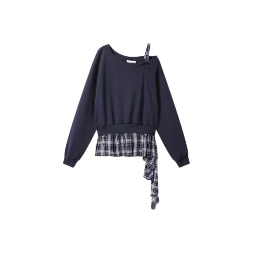 PAZZO Темно-синий синий женский свитшот