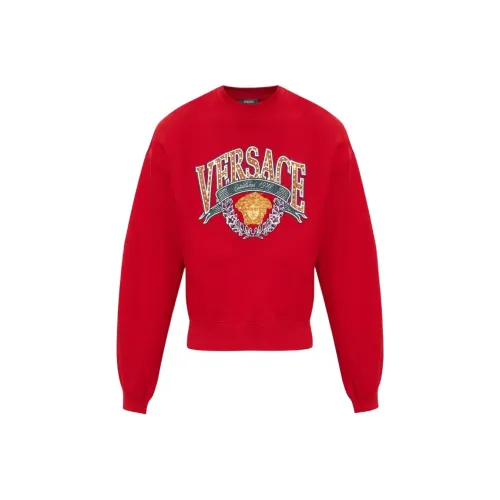 VERSACE Red Men's Sweatshirts VERSACE Красный Мужские Свитшоты
