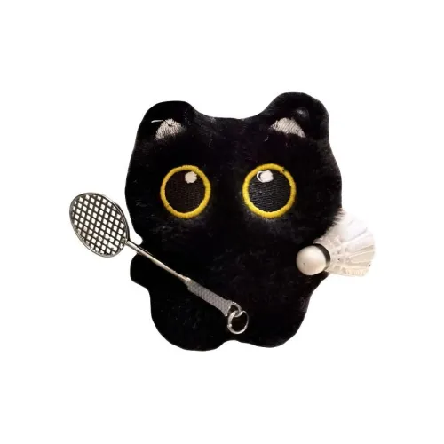 LOGISTAR Бадминтон Черный Кот Плюшевый Брелок 10 см Высота