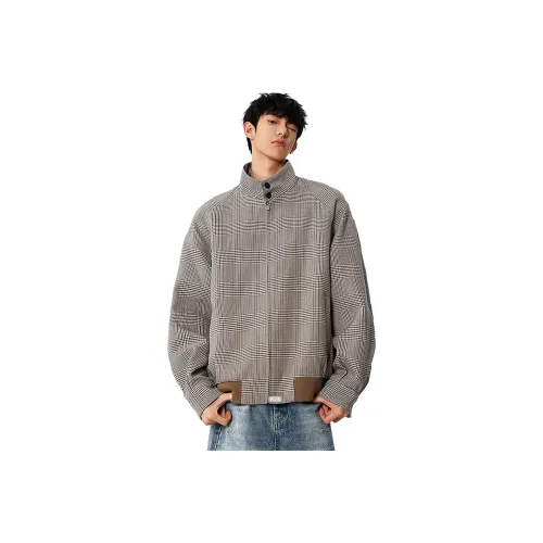 City Hipster Коричневый Гусиная лапка Унисекс Куртки