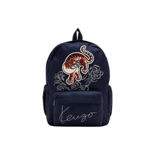 KENZO Холст Рюкзак Стандартный Унисекс Морской Синий