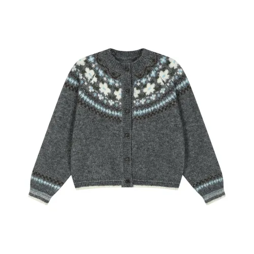 AooRaa Темно-серый Женский Свитер