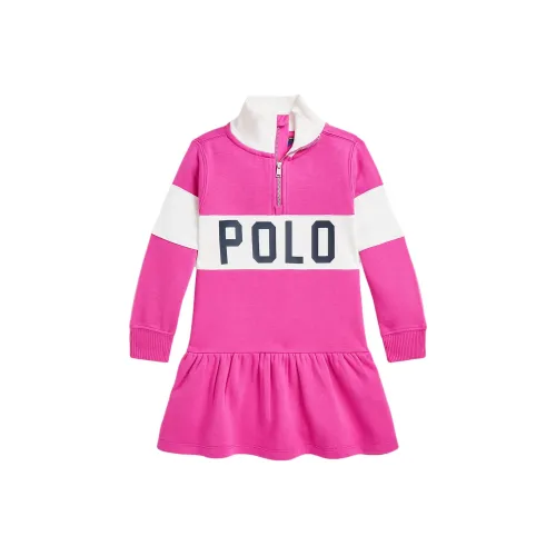Polo Ralph Lauren Розовые Платья для Девочек