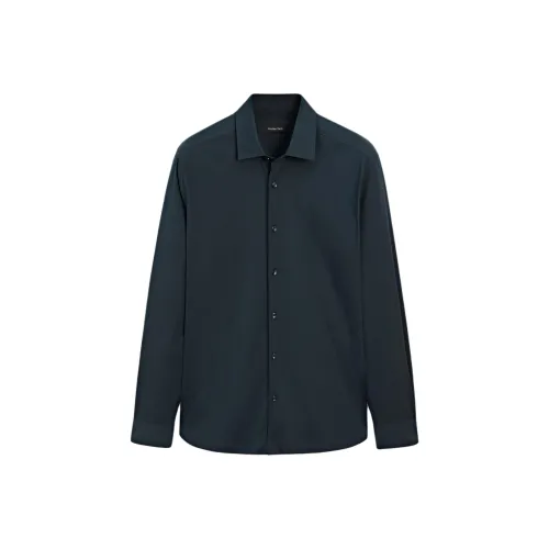 Massimo Dutti Мужские Синие Рубашки