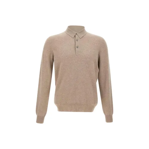 Gran Sasso Бежевая Мужская Поло