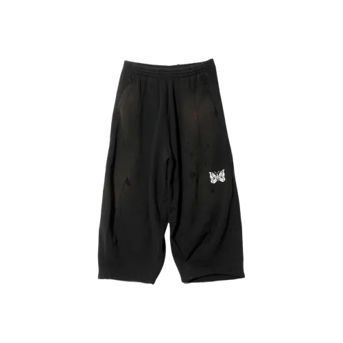 Needles FW25 Разобранный H.D. Sweat Брюки Хлопок French Terry Повседневные брюки Унисекс