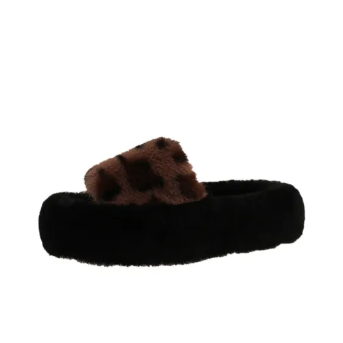 Rutai Резиновые ворсистые противоскользящие флисовые тапочки для женщин