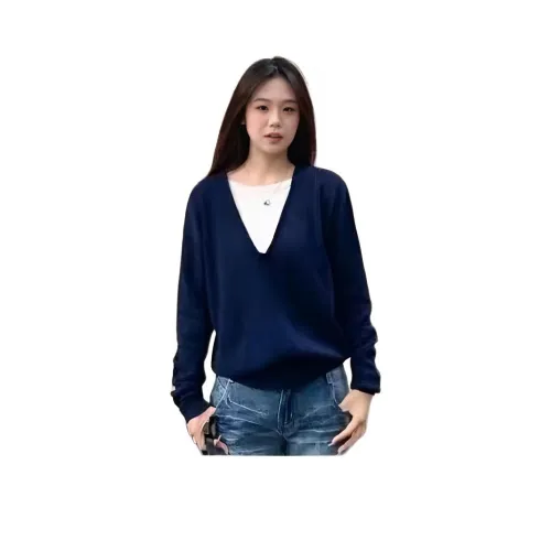 HKPXR Темно-синий женский трикотаж