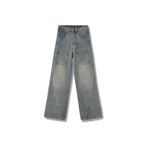 ESSEDANCES Blue Unisex Jeans ESSEDANCES Синий Унисекс Джинсы