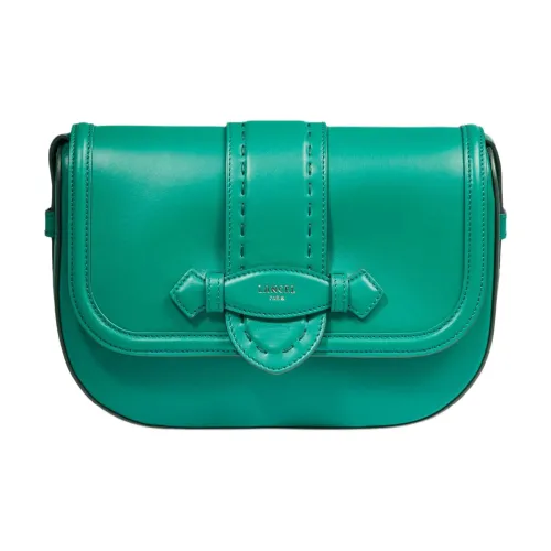 LANCEL Сумка через плечо из кожи среднего размера женская зеленая