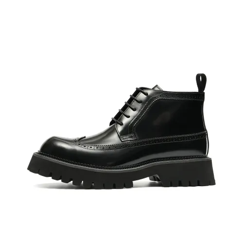 FARVARWO Martin Boots Натуральная кожа Мужская обувь Высокие ботинки Мужская обувь