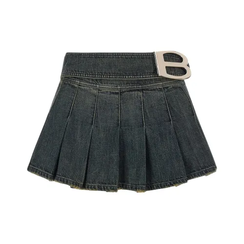 Balenciaga FW25 Джинсовые короткие юбки обычный крой женские