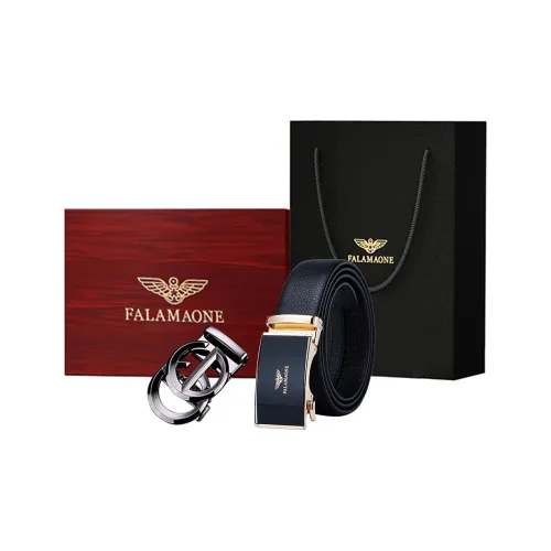 FALAMAONE Ремень из коровьей кожи мужской 3,5 см