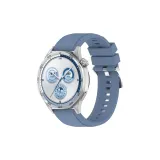 Топ Синий Кнопка Застежка Стальной Ремешок Силиконовый Ремешок