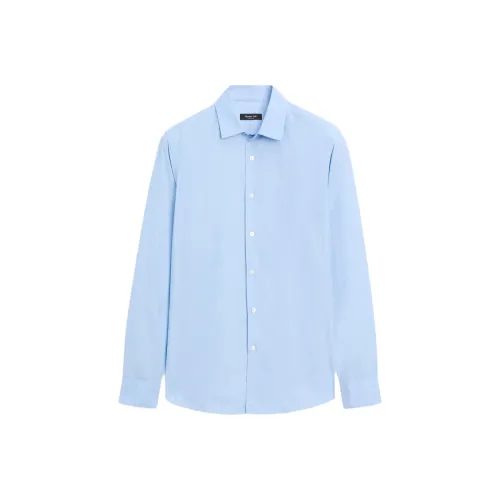 Massimo Dutti Мужские Синие Рубашки