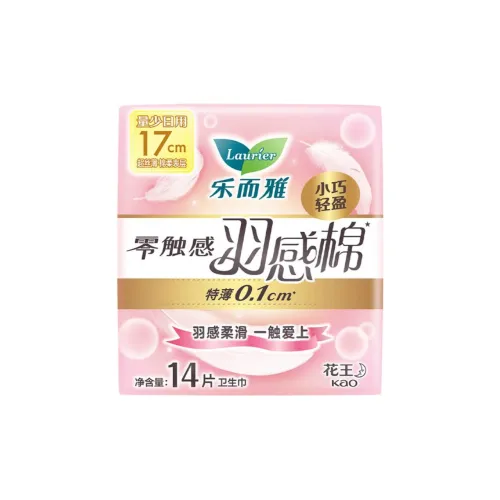 Laurier ZERO Touch Перо Touch Хлопок Очень тонкий Санитарные прокладки Дышащий