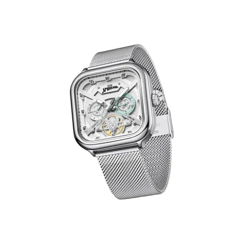 Disney Spider Man Наручные часы Кварцевый механизм Ремешок из нержавеющей стали Циферблат белого цвета Мужские часы