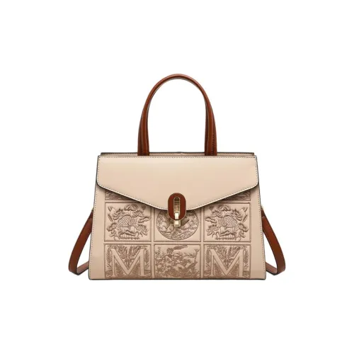 OUBOTE Сумка из коровьей кожи женский абрикос