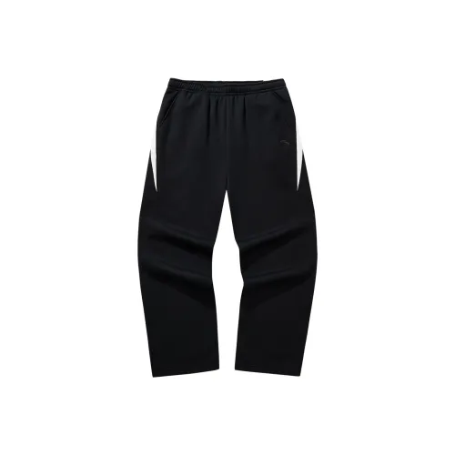 ANTA Вязаные тренировочные брюки мужской основной черный