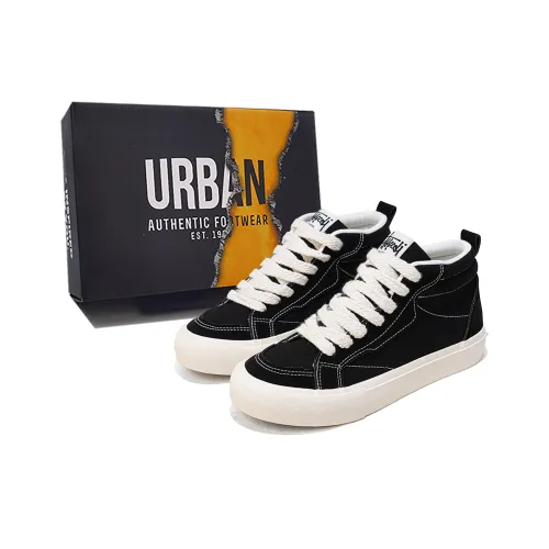 URBAN AUTHENTIC Износостойкий Легкий Противоскользящий MID Топ Скейтборд Кроссовки Мужские
