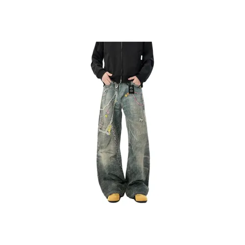 URBAN AUTHENTIC Изображение Цвет Улучшенный Унисекс Джинсы