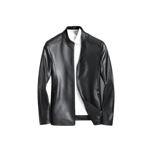 FOMOCE Черный Унисекс Кожаные куртки