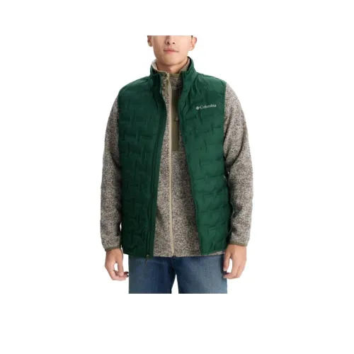 Columbia 375 Forest Green Men's Down Vest Колумбия 375 Лесной Зеленый Мужской Пуховый жилет