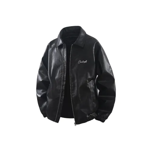 CHARLIE GOLF Кожа Куртка Пальто Унисекс