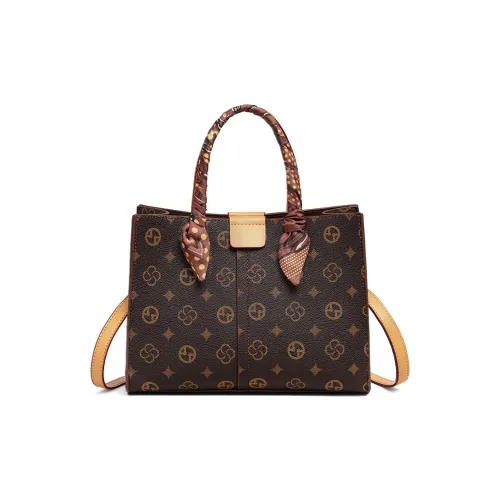 VINEY Сумка из синтетической кожи стандартная женская кофейного цвета