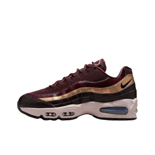 Nike Air Max 95 Дышащие Беговые Кроссовки Женские Бордовые