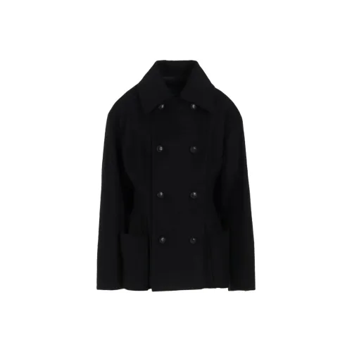 Yohji Yamamoto Femme FW25 MELTON DARTS PEA Пальто Женское