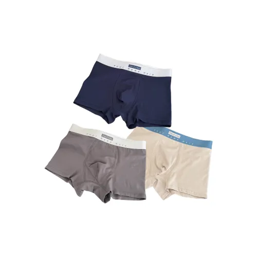 Devanro Морозно-серый + Свинец Железно-серый + Deep Железный синий Мужские боксер-шорты