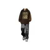 Комплект одежды [Темно-Кофейный Свитшот + Черные Джинсы]