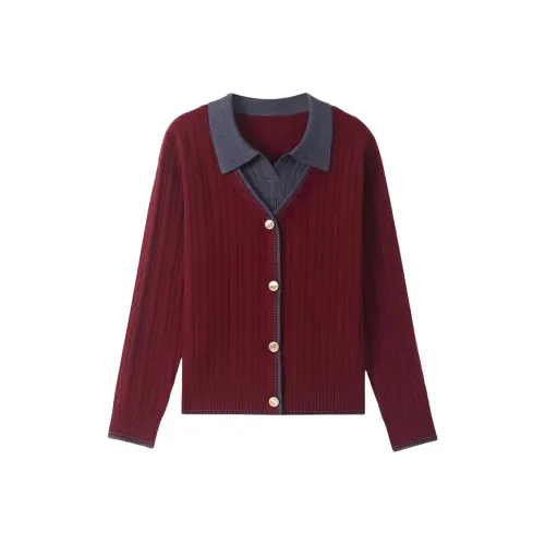 IWZI Бургунди Трикотаж Женский Трикотаж