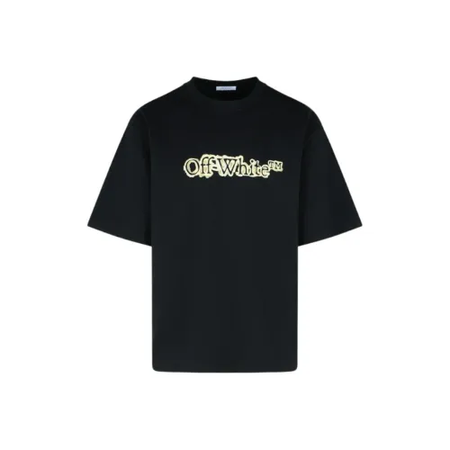 Off Белый Черный Мужские T-рубашки