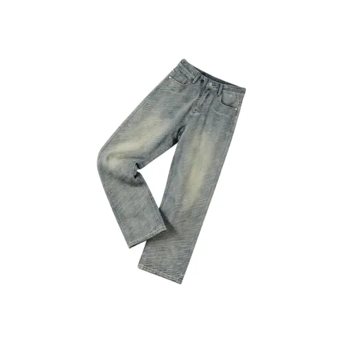 GP Ностальгический синий унисекс джинсы